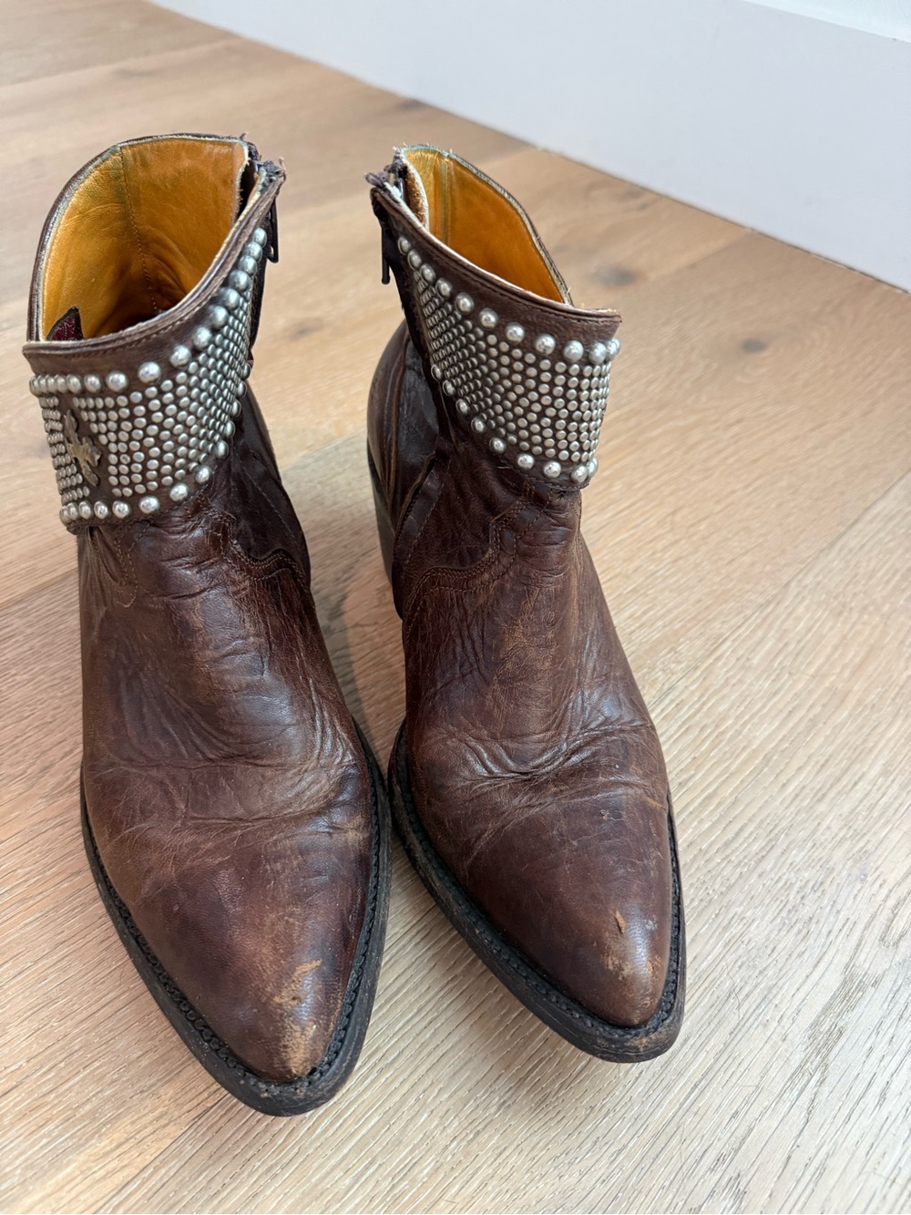 Old Gringo Clovis Studded Western Leather Ankle Boot Size 8b - Picture 2 of 8